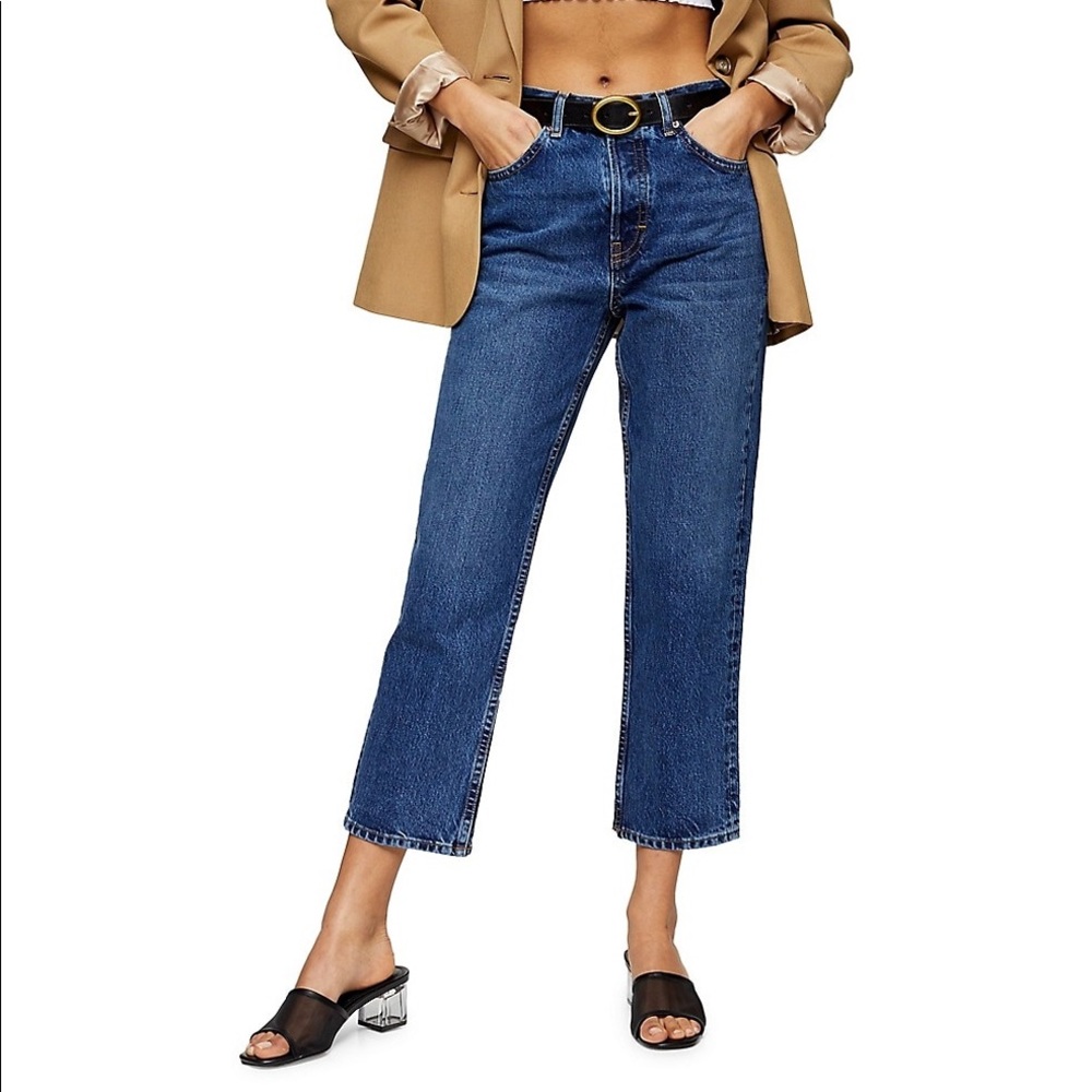 Topshop Editor Jeans Cropped Straight 26 NEW NWT